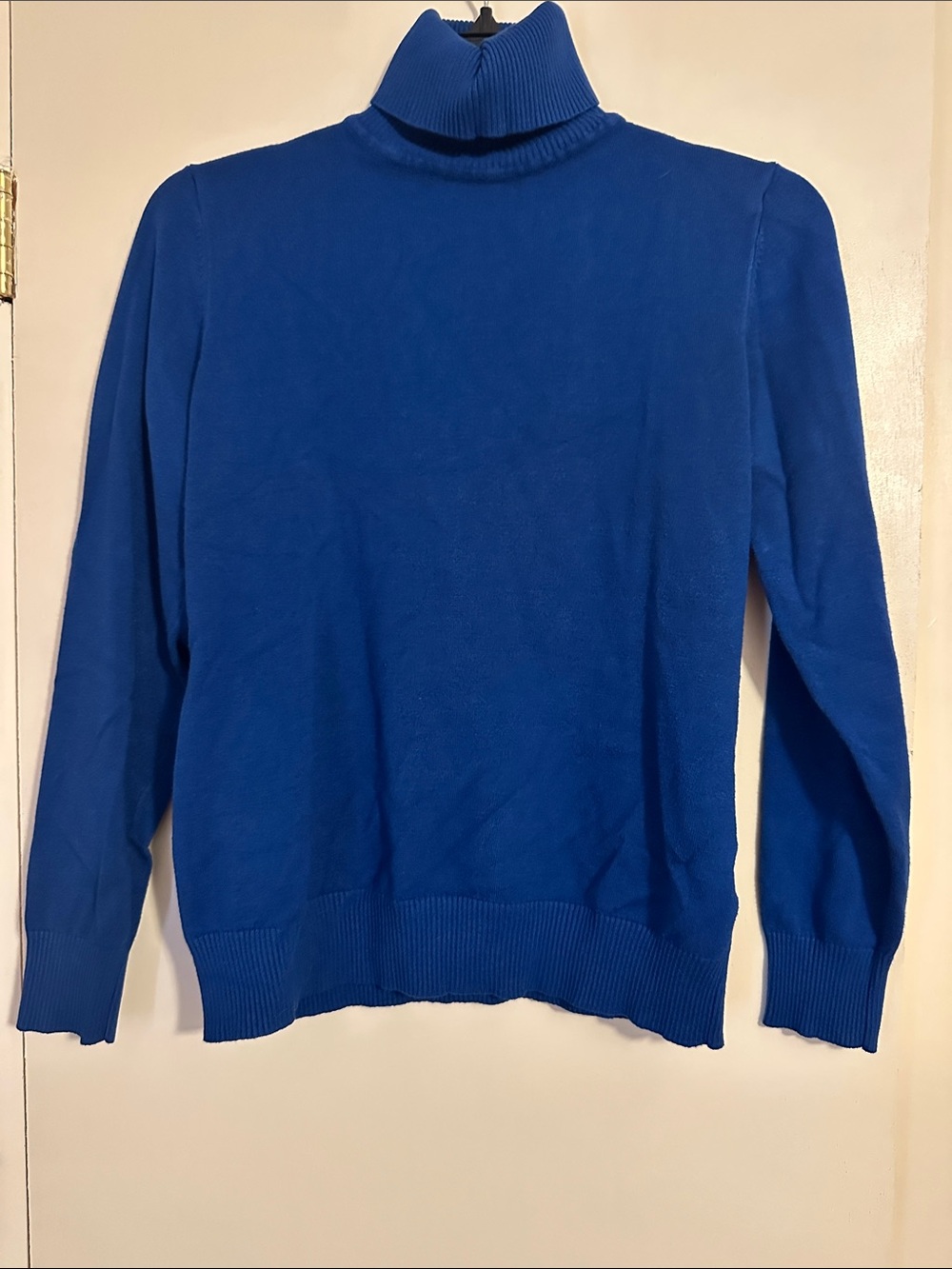 Joseph A Royal Blue Women's Turtleneck Sweater